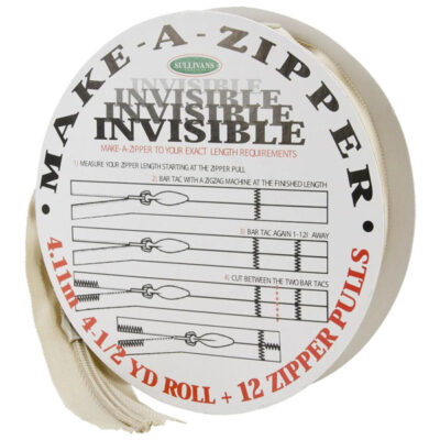 Sullivans USA Make-A-Zipper #2 Invisible 4-1/2 Yards